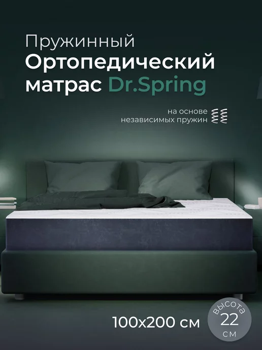 Leroy Матрас 100х200 Dr. Spring пружинный ортопедический