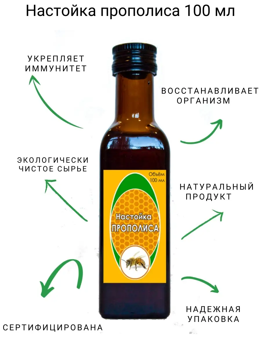 Настойка прополиса 100 мл Долголетов купить по цене 513 ₽ в  интернет-магазине Wildberries | 73226155