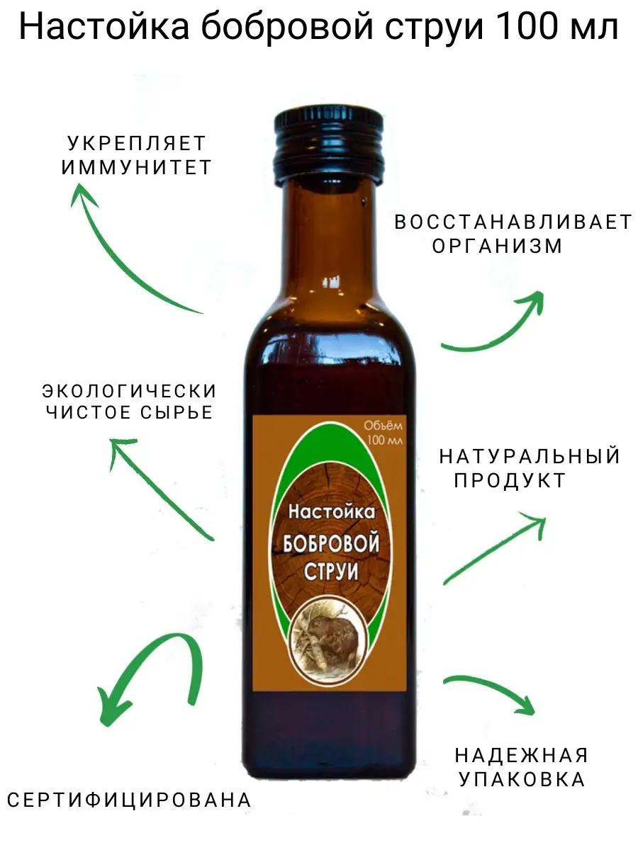 Струя бобра настойка 100 мл Долголетов купить по цене 738 ₽ в  интернет-магазине Wildberries | 73574720