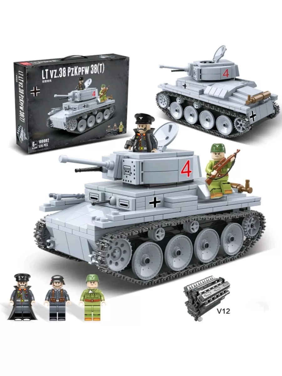 Конструктор Военная техника Легкий Немецкий танк LT-38 LEGO купить по цене  1 740 ₽ в интернет-магазине Wildberries | 73663983