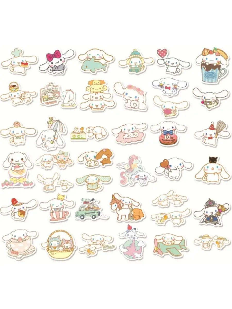 Наклейки Hello Kitty Cinnamoroll для детей на телефон аниме StickerLab  купить по цене 189 ₽ в интернет-магазине Wildberries | 73768902