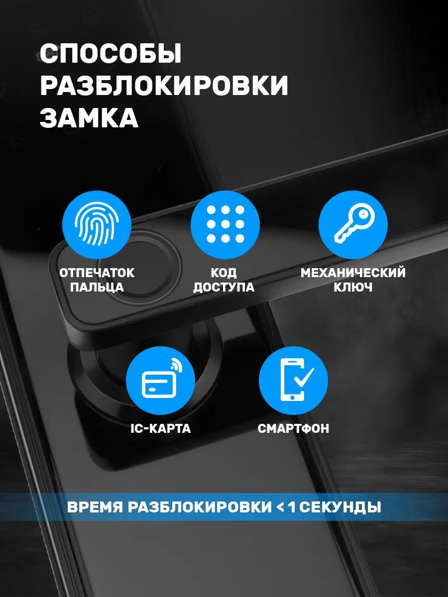 Дверной электронный замок Wi-Fi SECURIC купить по цене 16 862 ₽ в  интернет-магазине Wildberries | 74242653