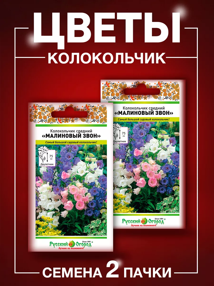 Семена цветов Колокольчик Русский Огород купить по цене 222 ₽ в  интернет-магазине Wildberries | 75380255