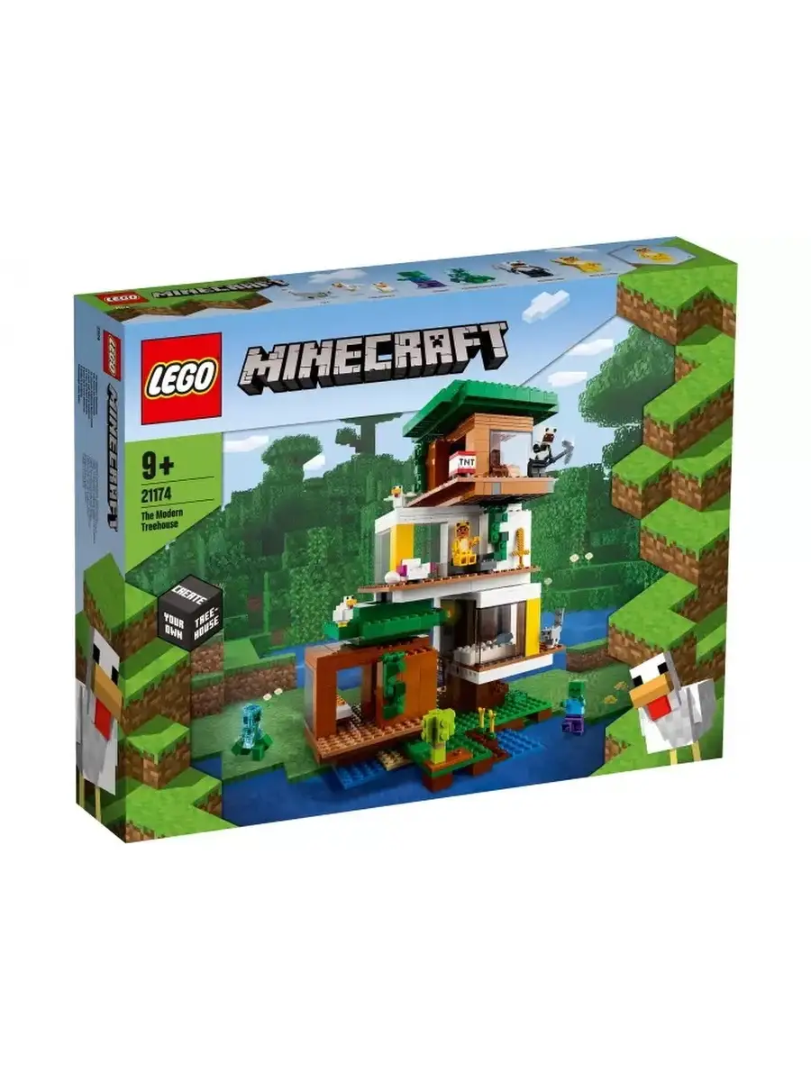 Конструктор Minecraft 21174 Современный домик на дереве LEGO купить по цене  21 151 ₽ в интернет-магазине Wildberries | 75796357