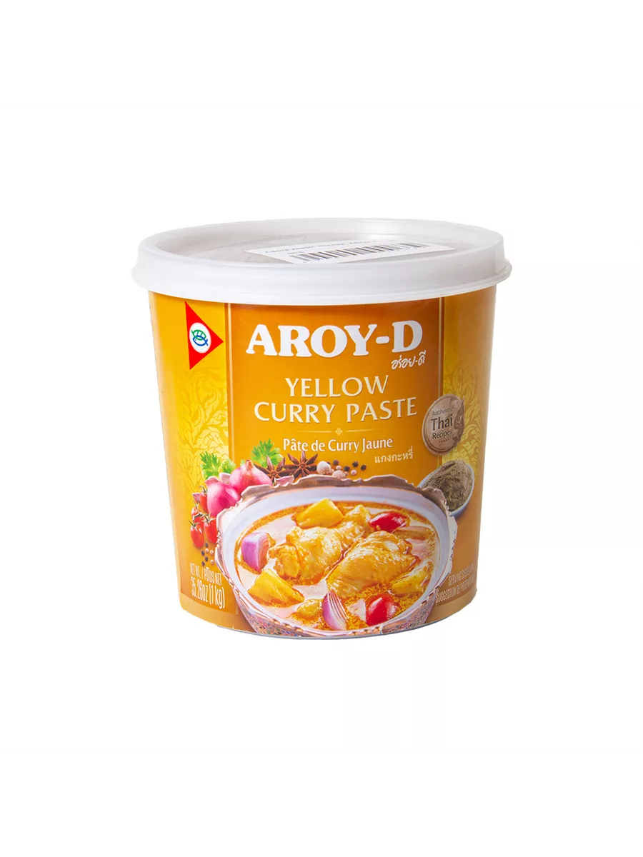 Паста Карри Yellow Curry Paste желтая, 1 кг Aroy-D купить по цене 977 ₽ в  интернет-магазине Wildberries | 76688600