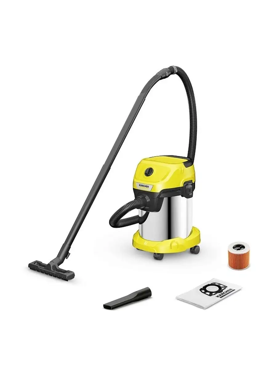 Профессиональный бытовой пылесос WD 3 S V-17 4 20 Karcher купить по цене 10  989 ₽ в интернет-магазине Wildberries | 77056841