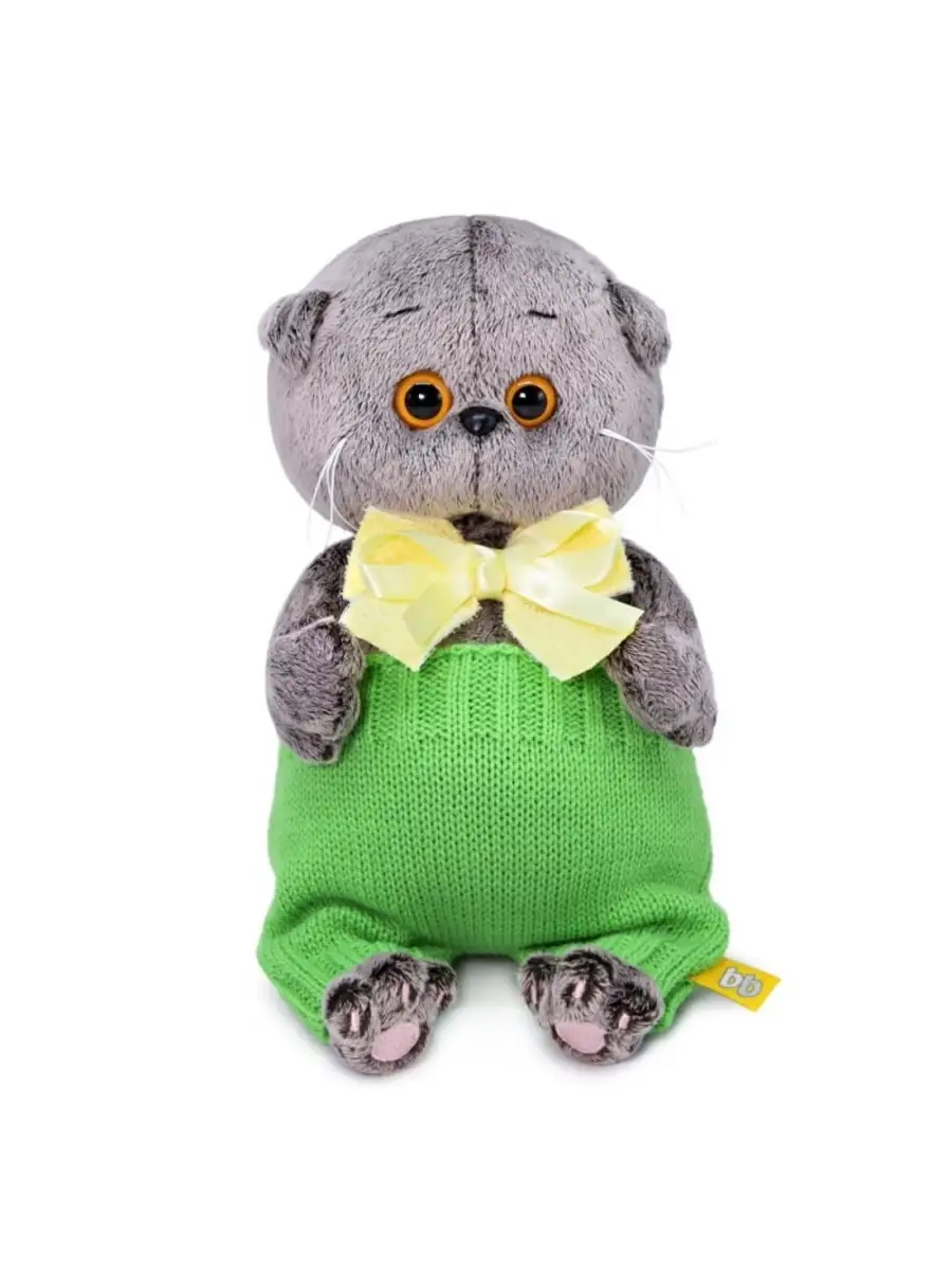 BUDIBASA Басик Baby в вязаных штанишках, 20 см. мягкая игрушка BUDI BASA  BB-083