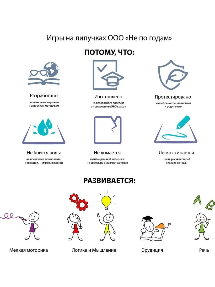 Не по годам Развивающие карточки ПЕКС PECS 