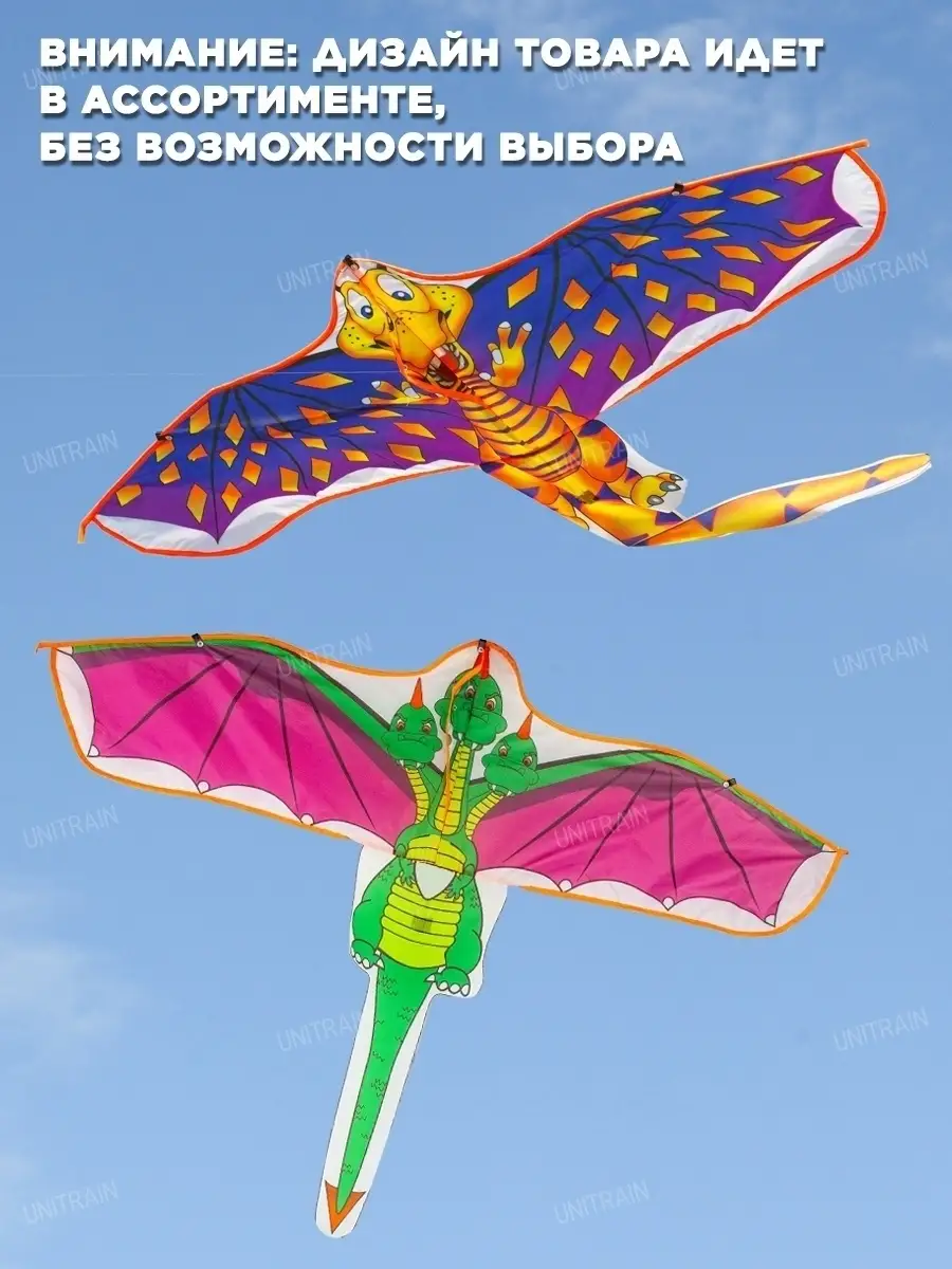 Воздушный змей большой летучий летающий бумажный игрушка