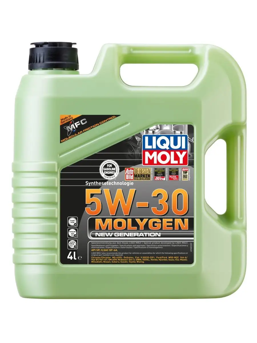 Моторное масло Molygen 5W-30 4л (НОВЫЙ QR-код) Liqui Moly купить по цене  852 000 сум в интернет-магазине Wildberries в Узбекистане | 88000193