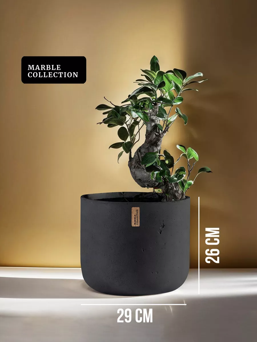 Кашпо напольное большое Marble Collection купить по цене 6 747 ₽ в  интернет-магазине Wildberries | 90129181