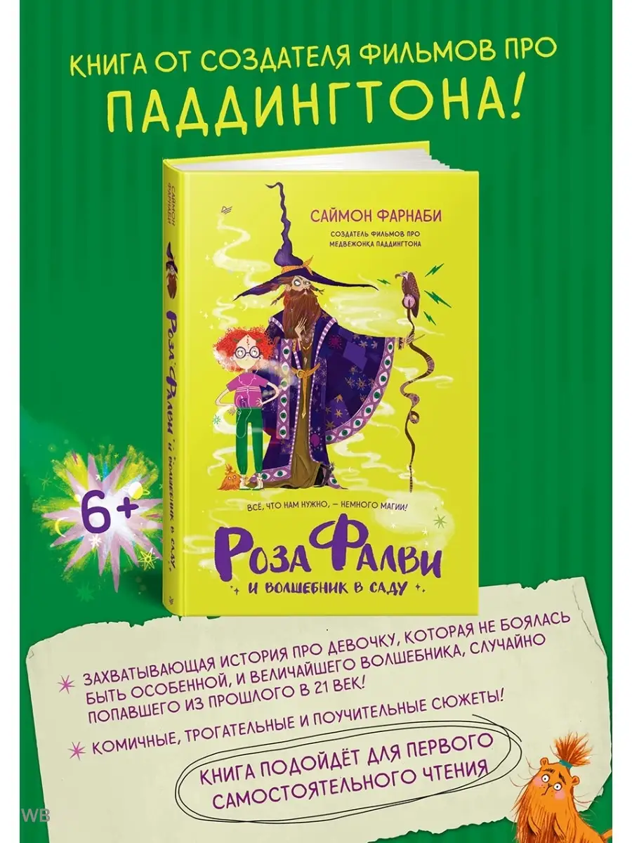 Роза Фалви и волшебник в саду ПИТЕР купить по цене 242 ₽ в  интернет-магазине Wildberries | 91855126