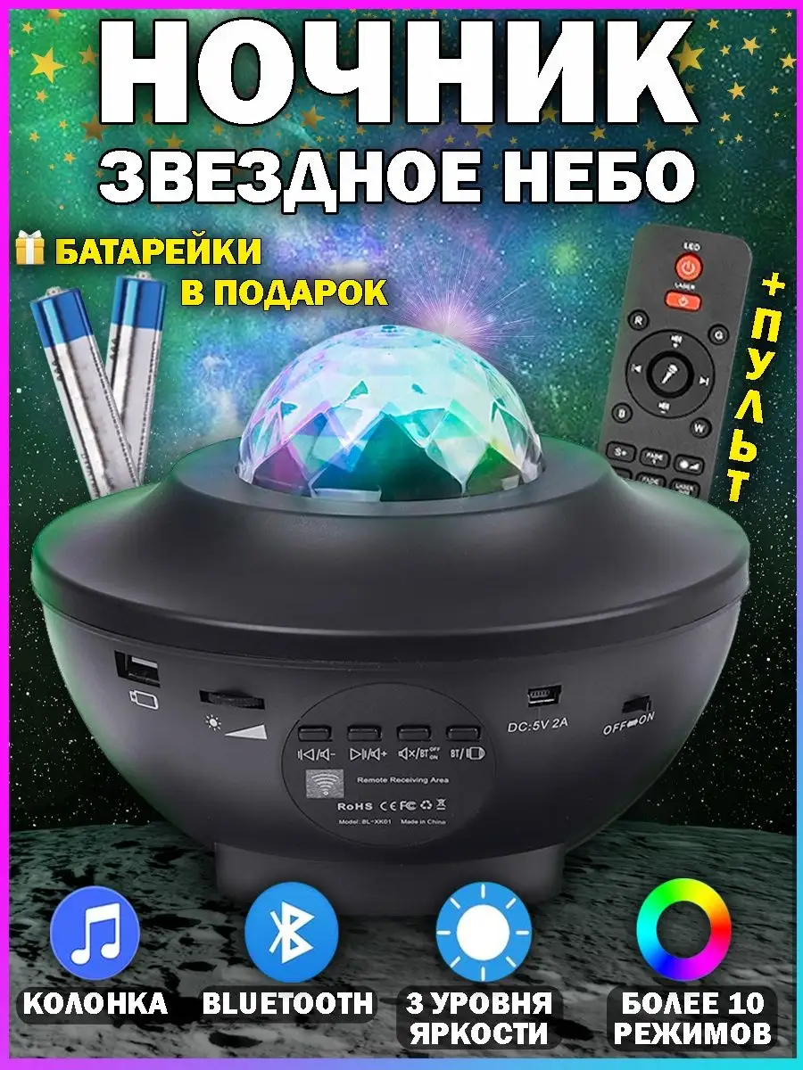 Ночник детский 3D проектор звездное небо галактика Атмосфера скидок купить  по цене 26,29 р. в интернет-магазине Wildberries в Беларуси | 94159123