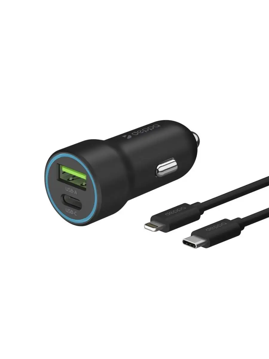 АЗУ USB-C + USB A, 20W Deppa купить по цене 1 419 ₽ в интернет-магазине  Wildberries | 95667074