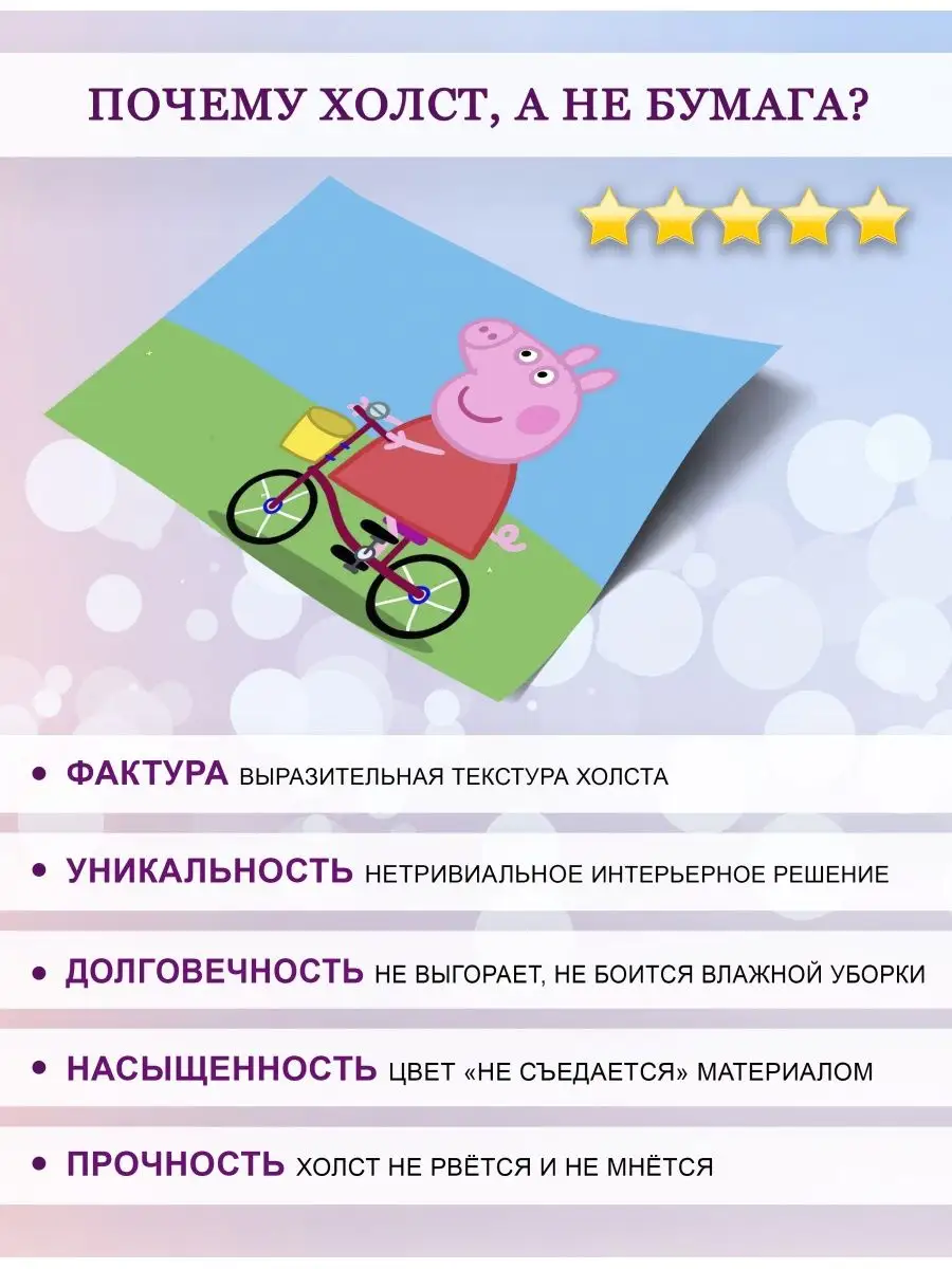 PosterNak Постер Свинка Пеппа Peppa Pig Мультфильм (6) 40х60 см