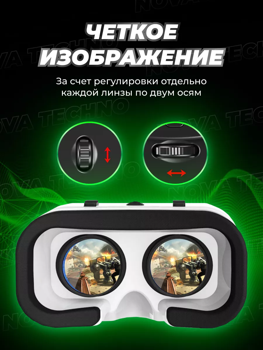 Виртуальные очки для телефона,смартфона, VR 360 video Nova VR купить по  цене 28,45 р. в интернет-магазине Wildberries в Беларуси | 97265277