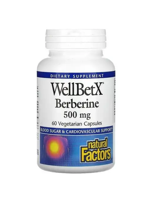 Natural Factors WellBetX берберин berberine 500 мг