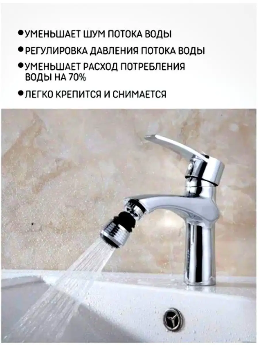 Насадка на кран распылитель для воды Farizm купить по цене 230 ₽ в  интернет-магазине Wildberries | 97787421