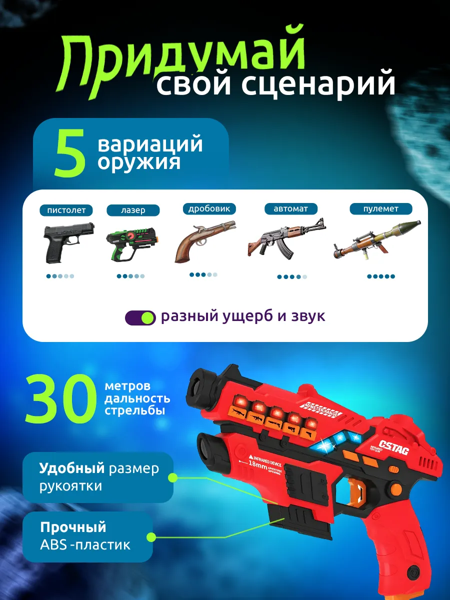 Бластер Лазертаг Игрушечное Оружие StoreMarket купить по цене 140,39 р. в  интернет-магазине Wildberries в Беларуси | 99735379