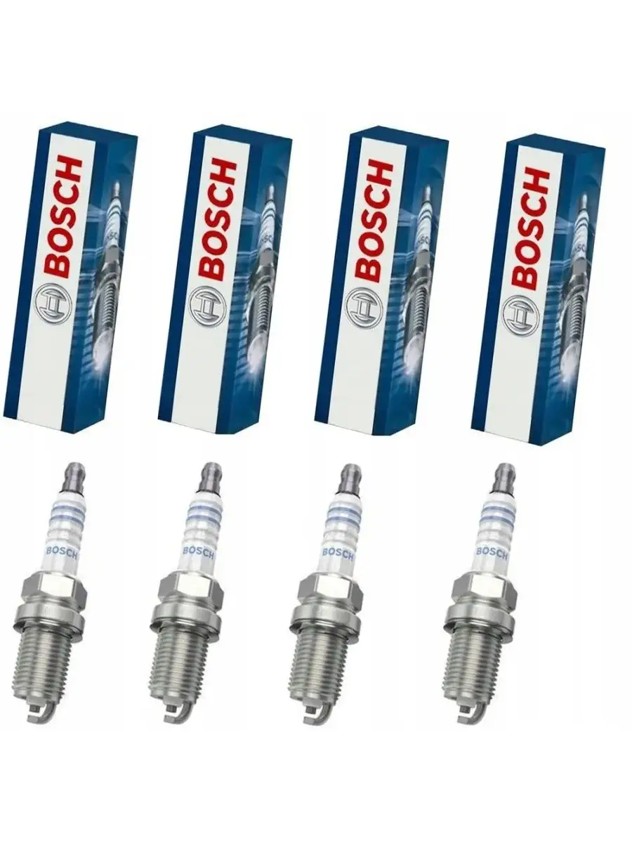 Bosch Свечи зажигания 0242235666 FR7DC+ 4 штуки